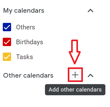 Add other calendars on Google Calendar