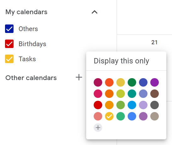 How to change your Calendar's colors