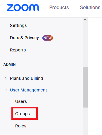 How to enable Zoom Cloud Recording for groups