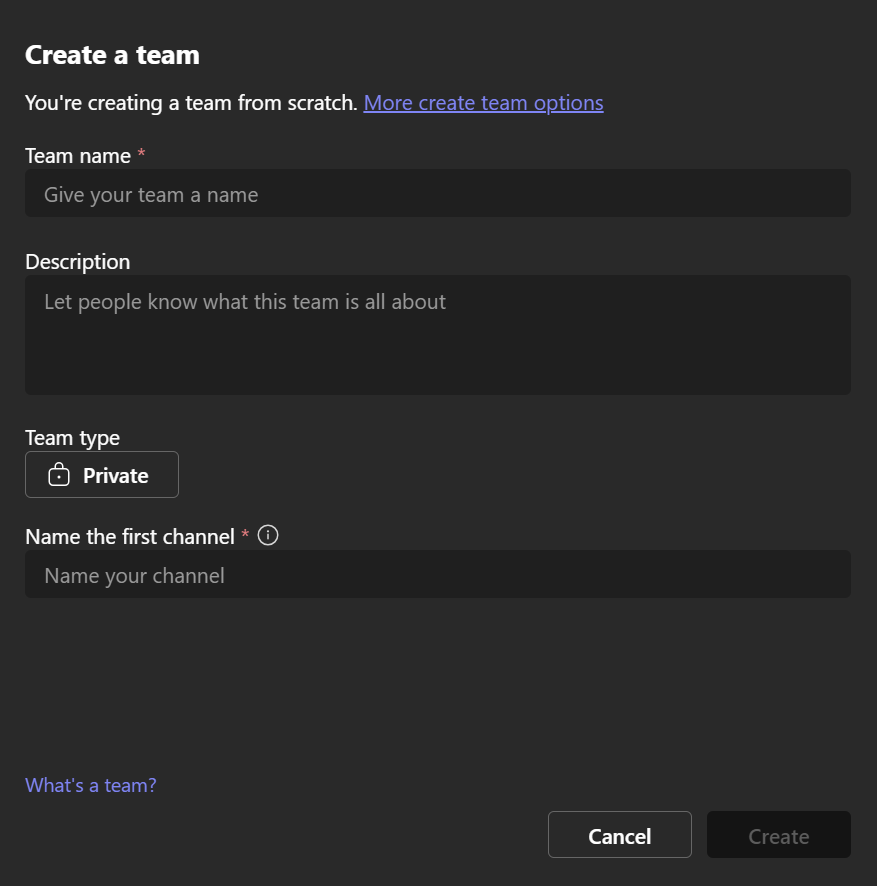 How to Create a New Team in Microsoft Teams