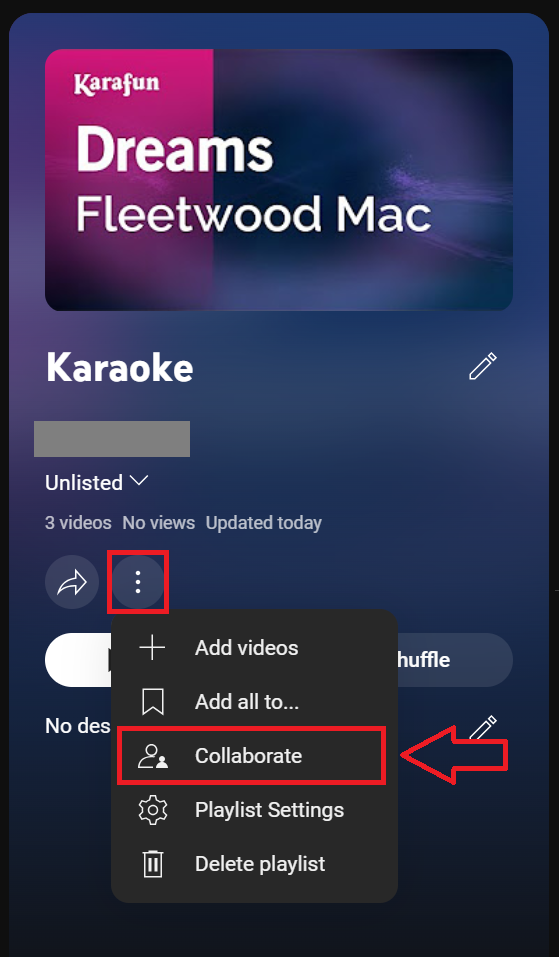 Enabling Collaboration for Shared Playlists