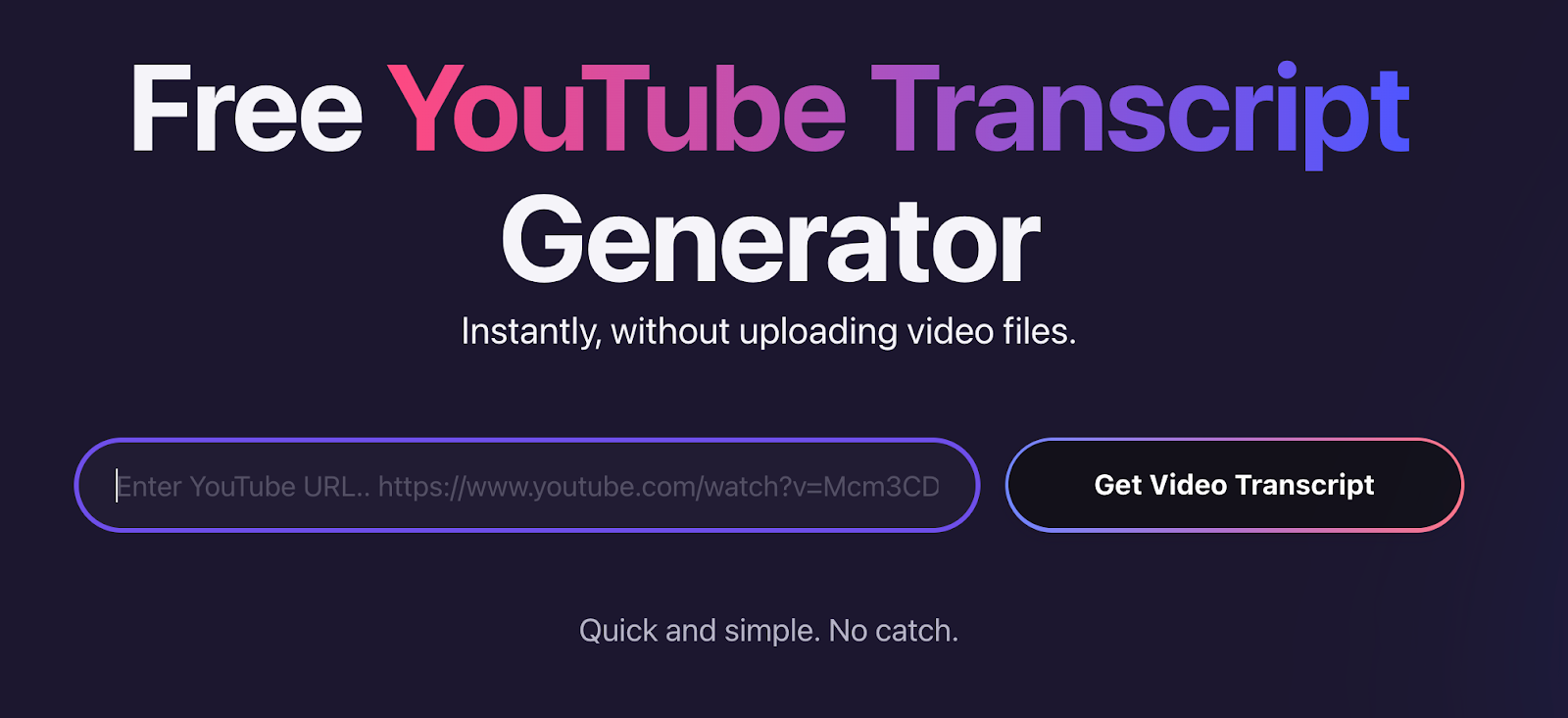 Tactiq's YouTube Transcript Generator