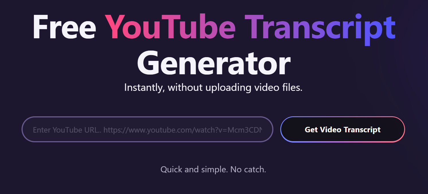 Tactiq free YouTube transcript generator