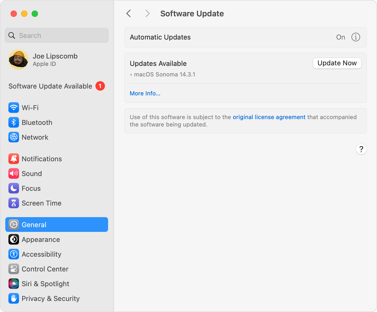 Mac Software Update