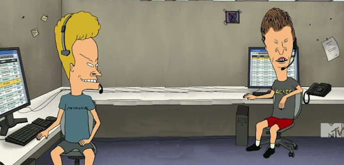 Beavis and Butthead Office Background