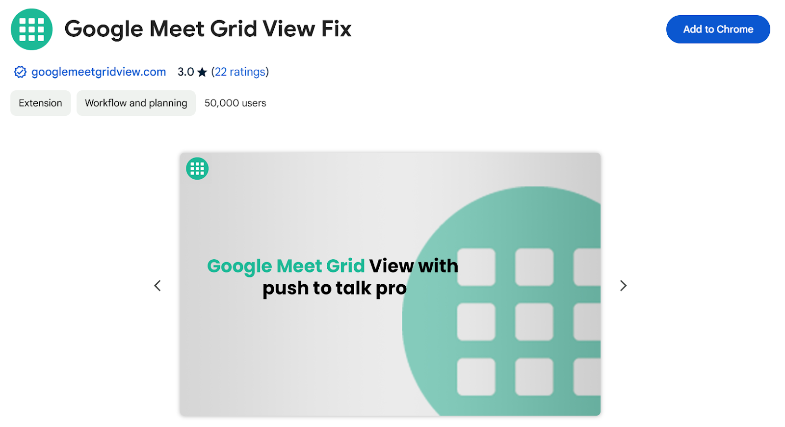 Google Meet Grid View