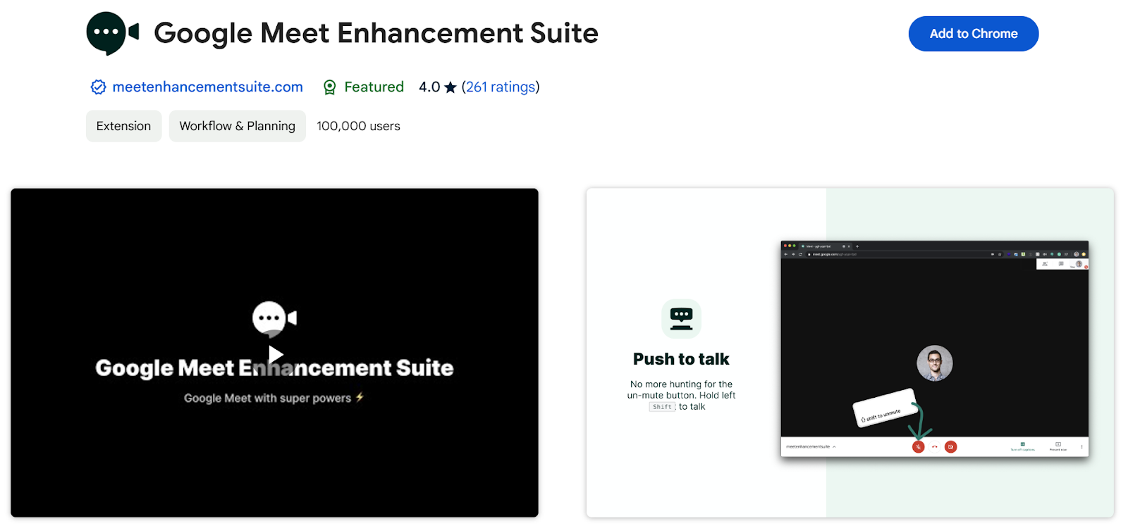 Google Meet Enhancement Suite