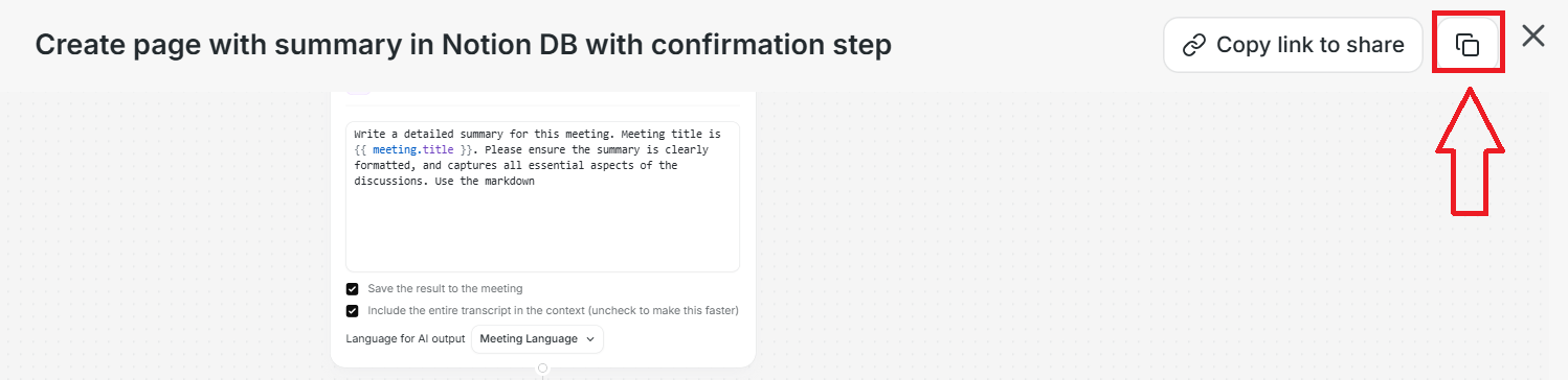 Duplicate workflow template