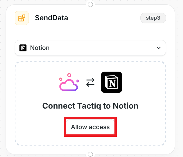 Connect Tactiq to Notion