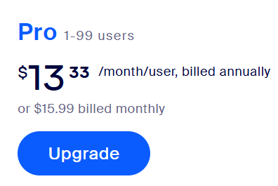 Upgrade to the Pro plan
