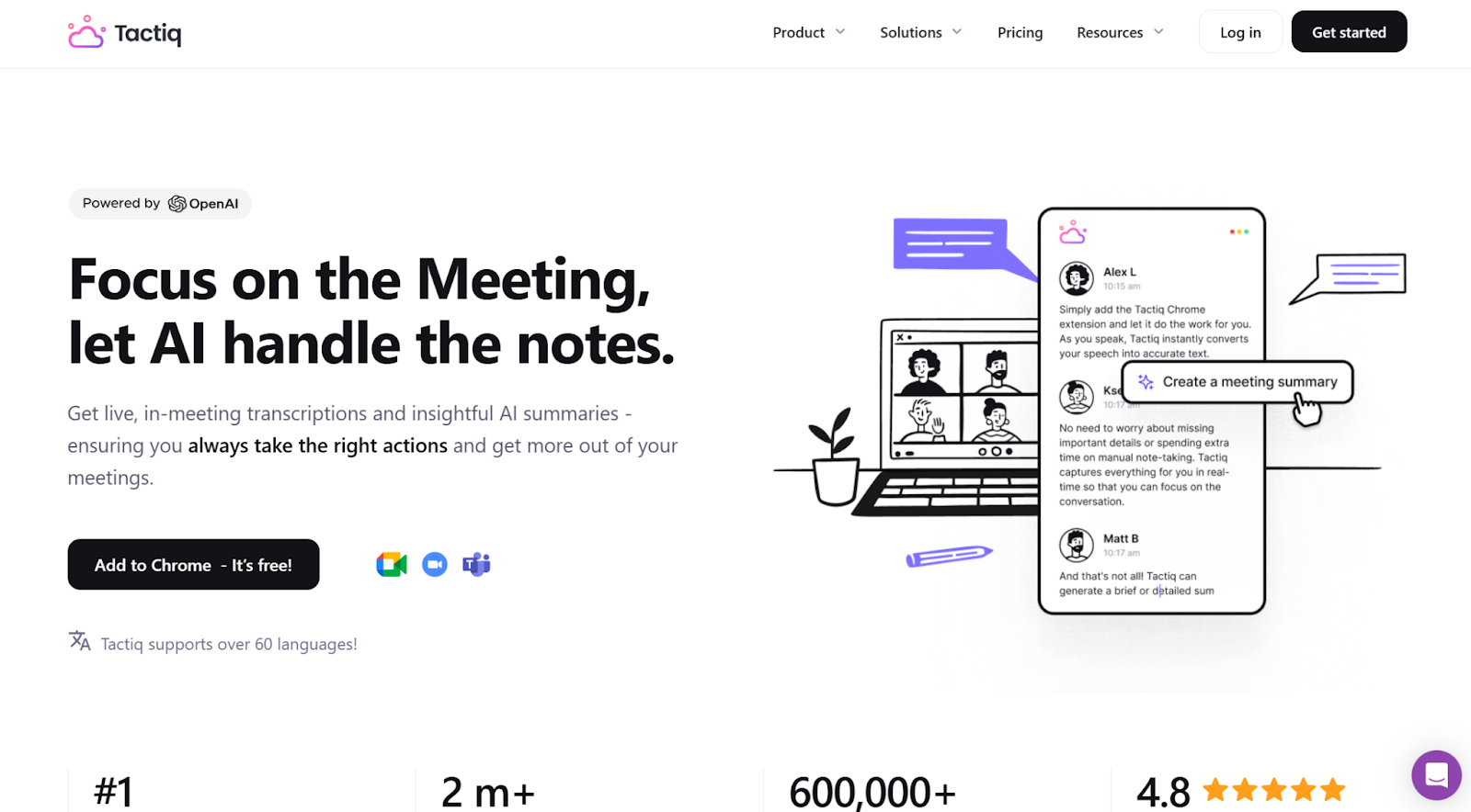 Tactiq: Best Transcription Tool