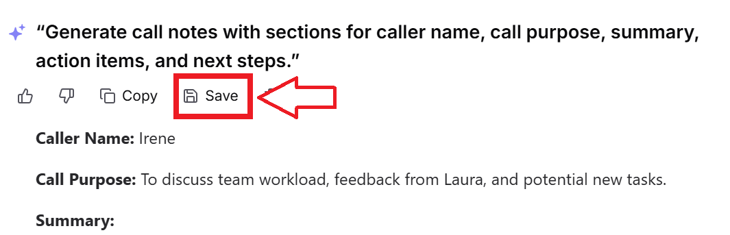 Save prompts and create reusable templates