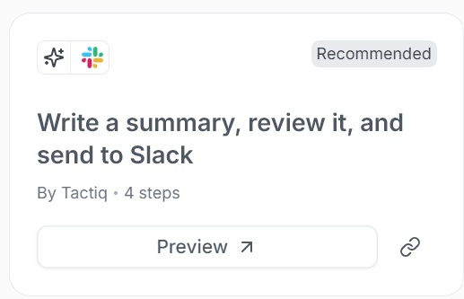 Pick an AI workflow or build your own
