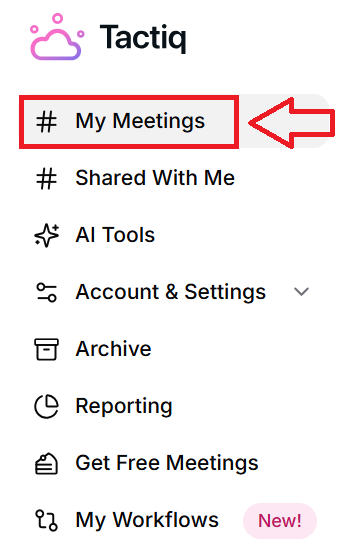Tactiq My Meetings