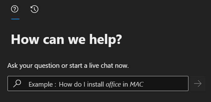 Microsoft 365 Admin Center Support