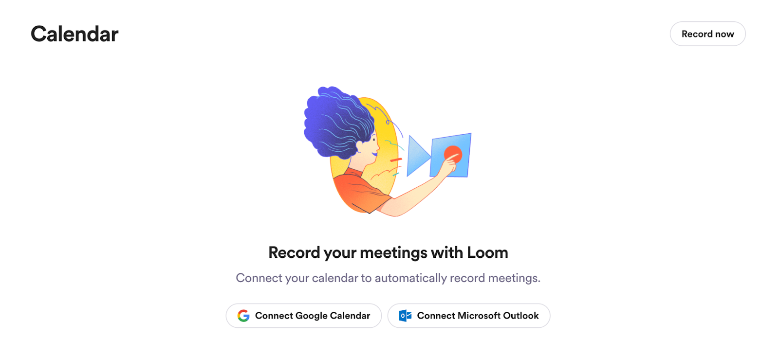 Connect Google Calendar or Outlook to Loom