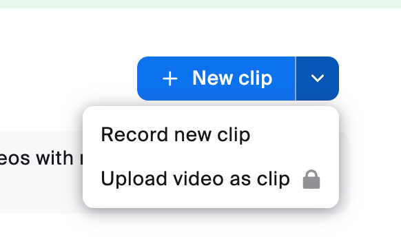 Create new clip on Zoom