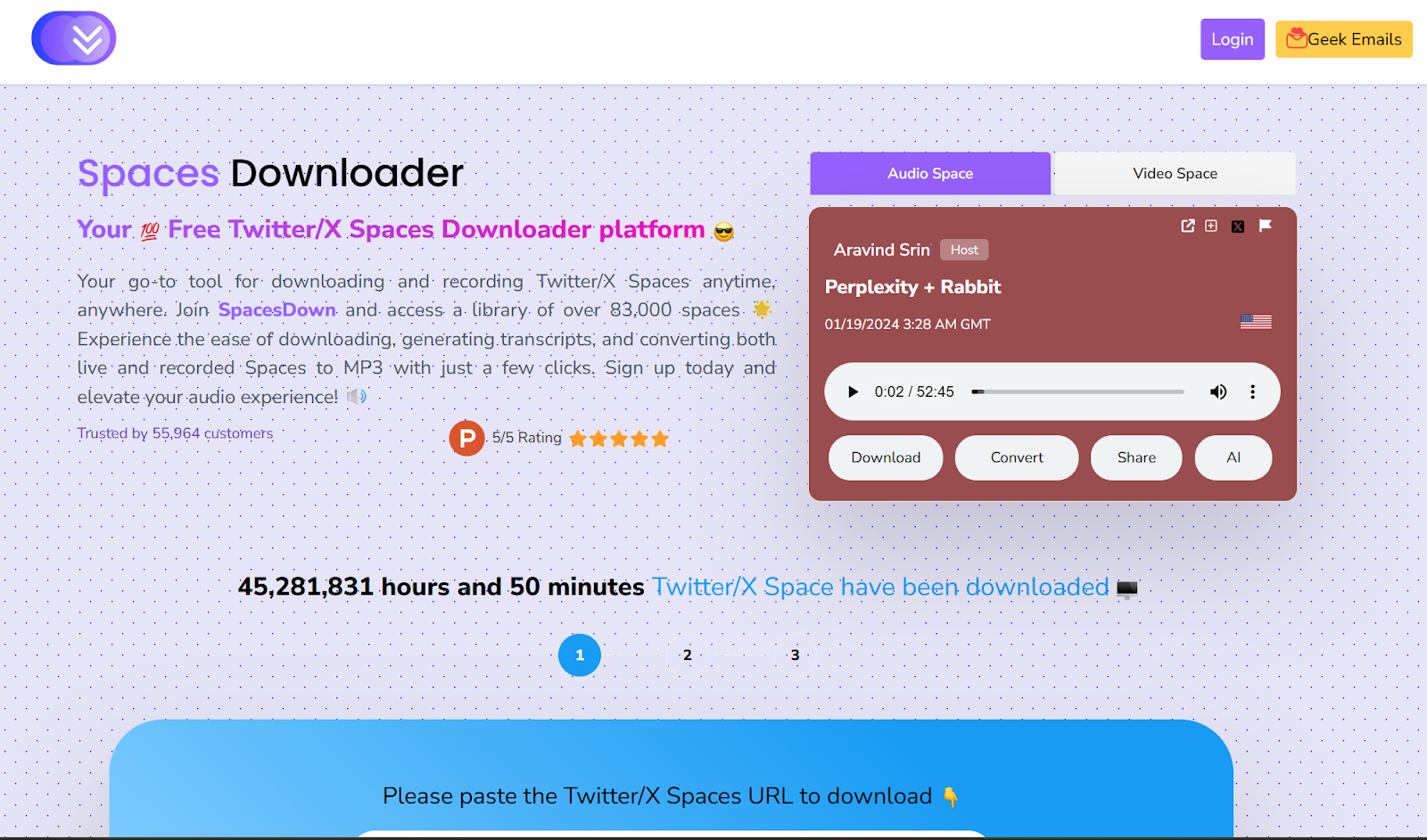 Spaces Downloader
