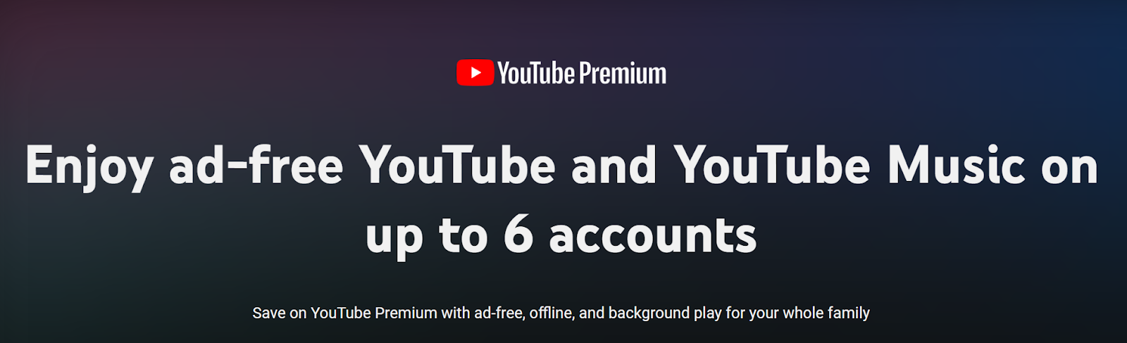 YouTube Premium Family Plan