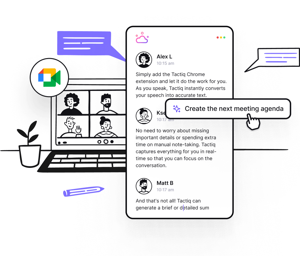 Using Tactiq With Google Meet