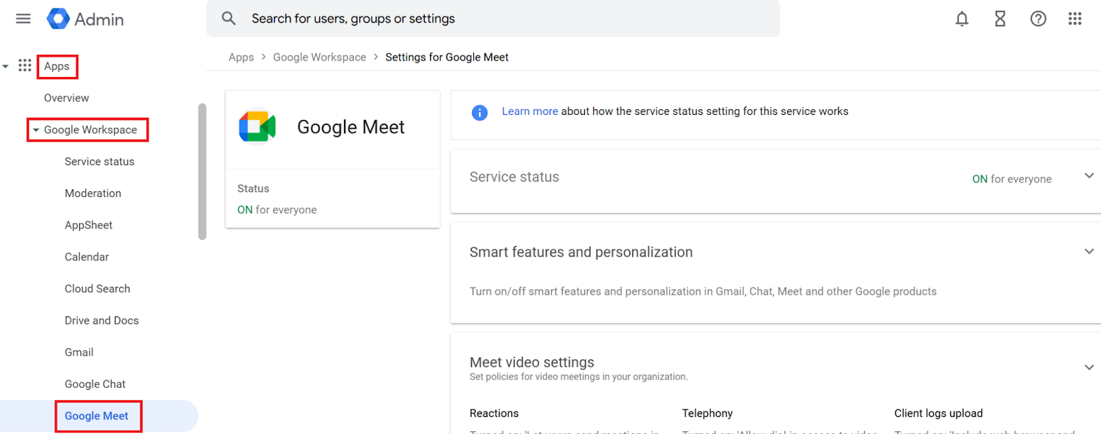 How to enable auto recording via Google Workspace Admin