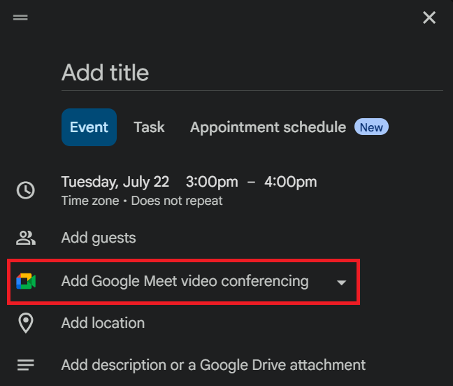 How to enable attendance tracking in Google Calendar