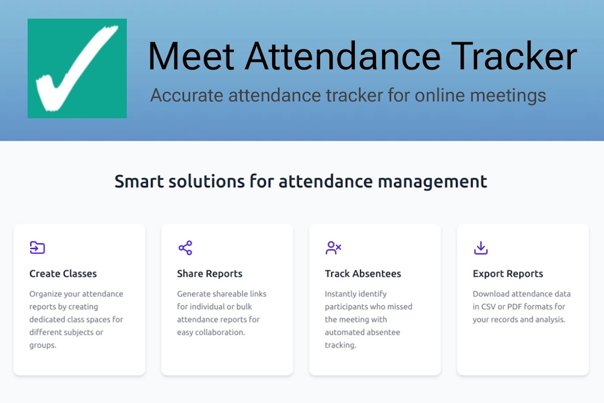 Google Meet Attendance Tracker