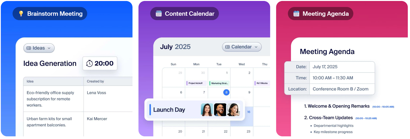 Zoom Docs Templates and customization