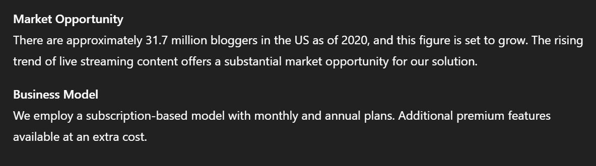 ChatGPT Sample Inquiry