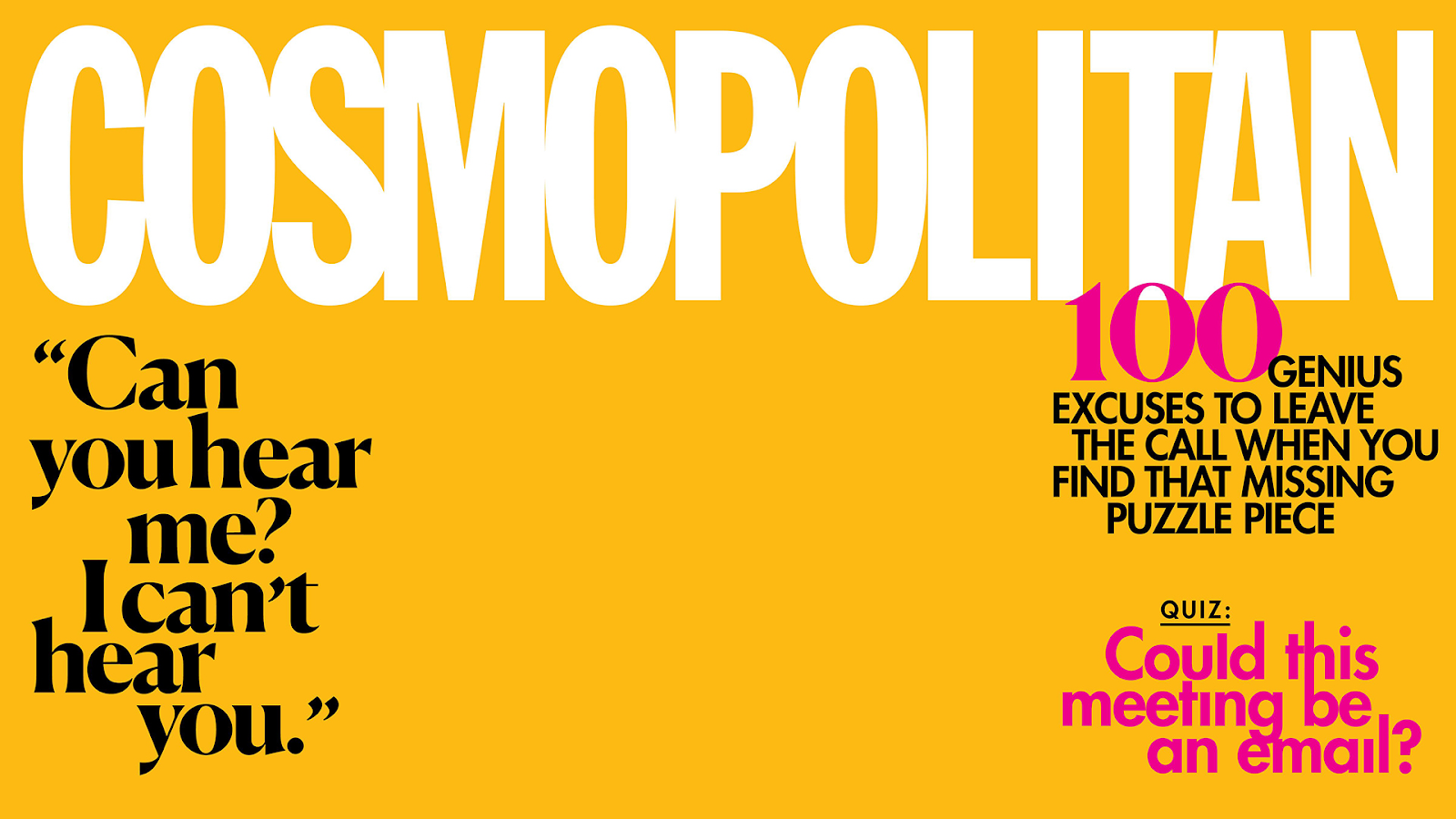 Cosmopolitan Magazine Cover