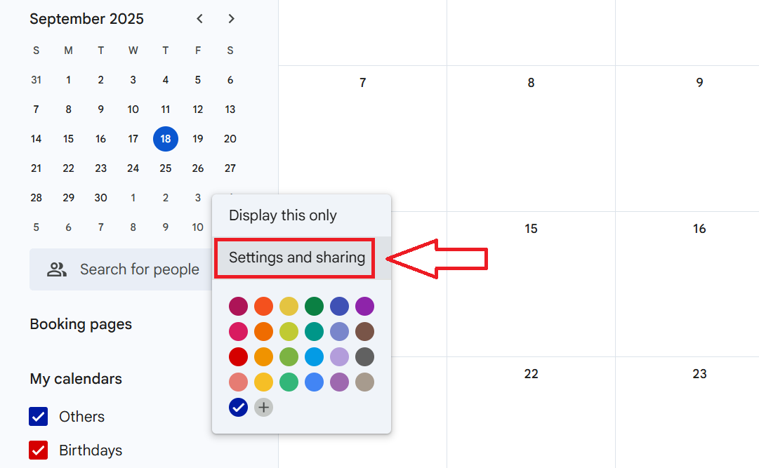 How to Share Your Google Calendar with Another Person