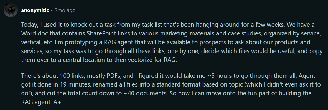 Document organization with ChatGPT Agent