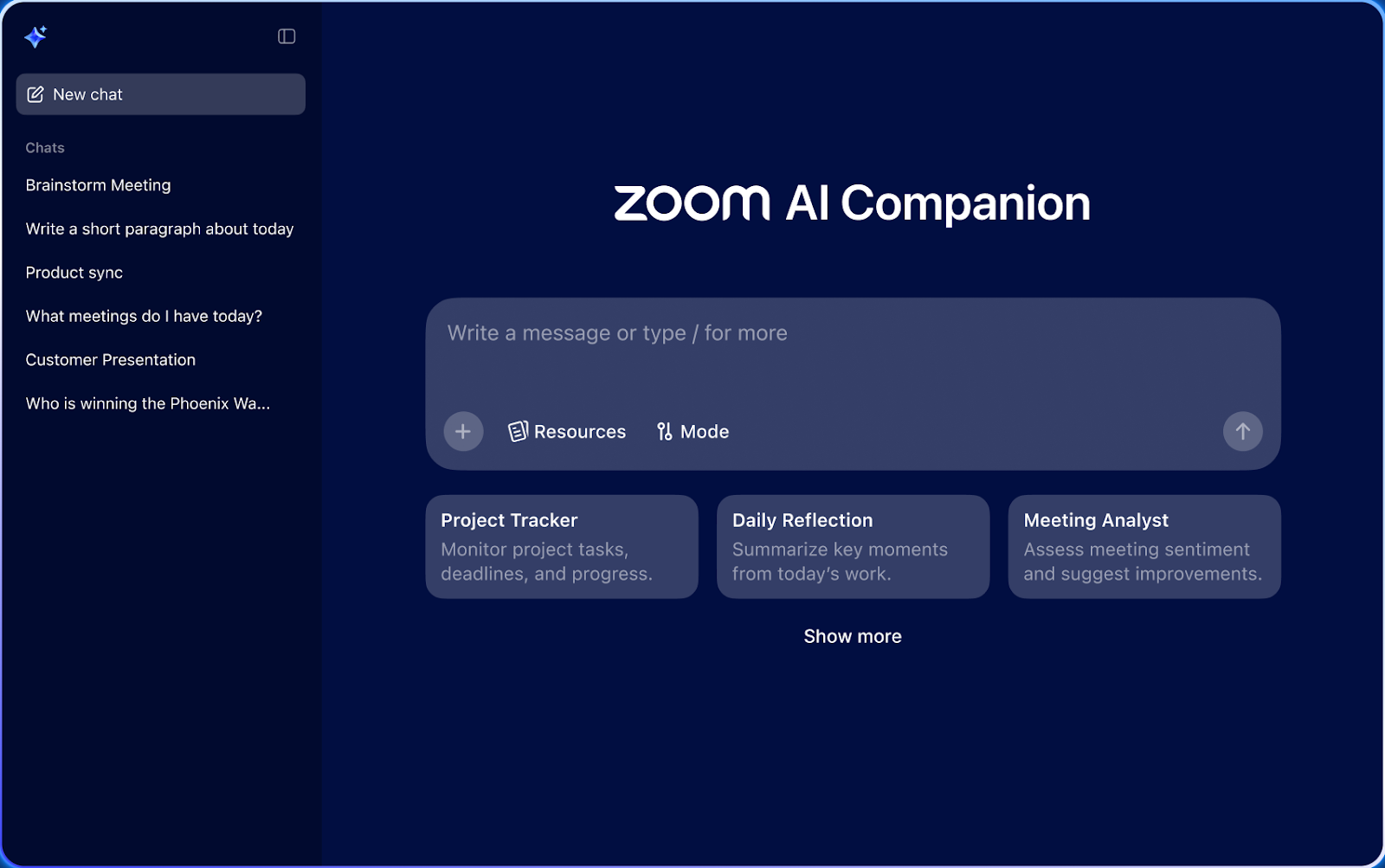 Zoom AI Companion