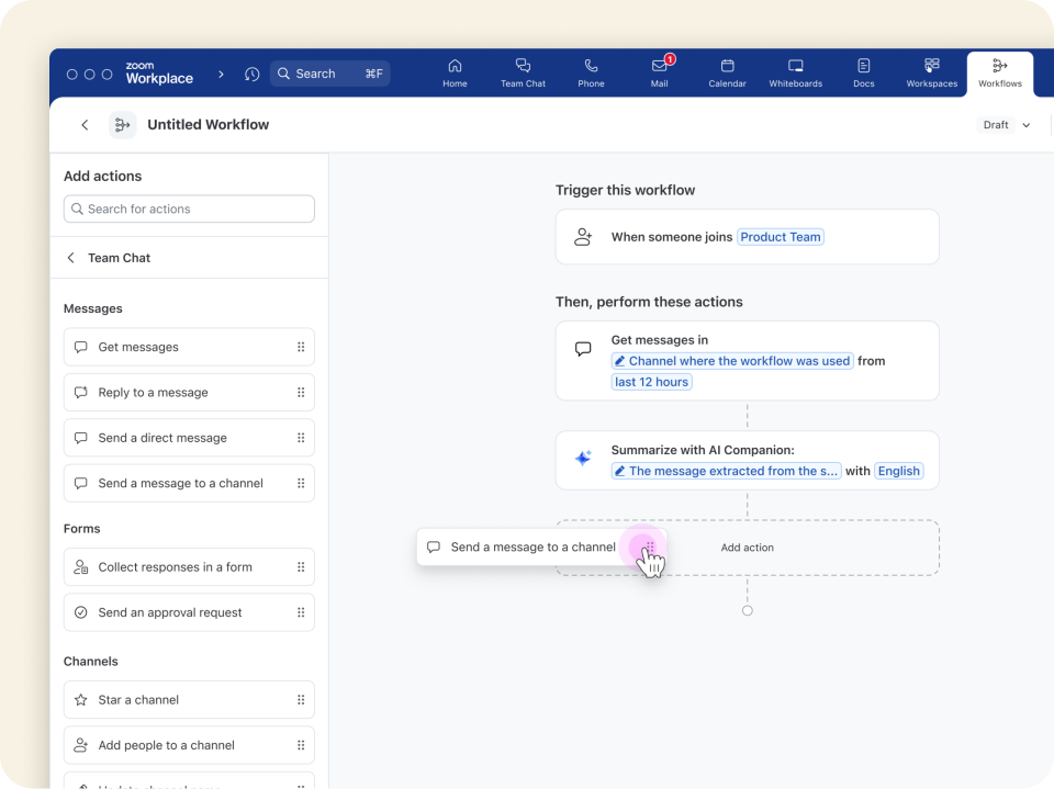 Zoom Workflow Automation