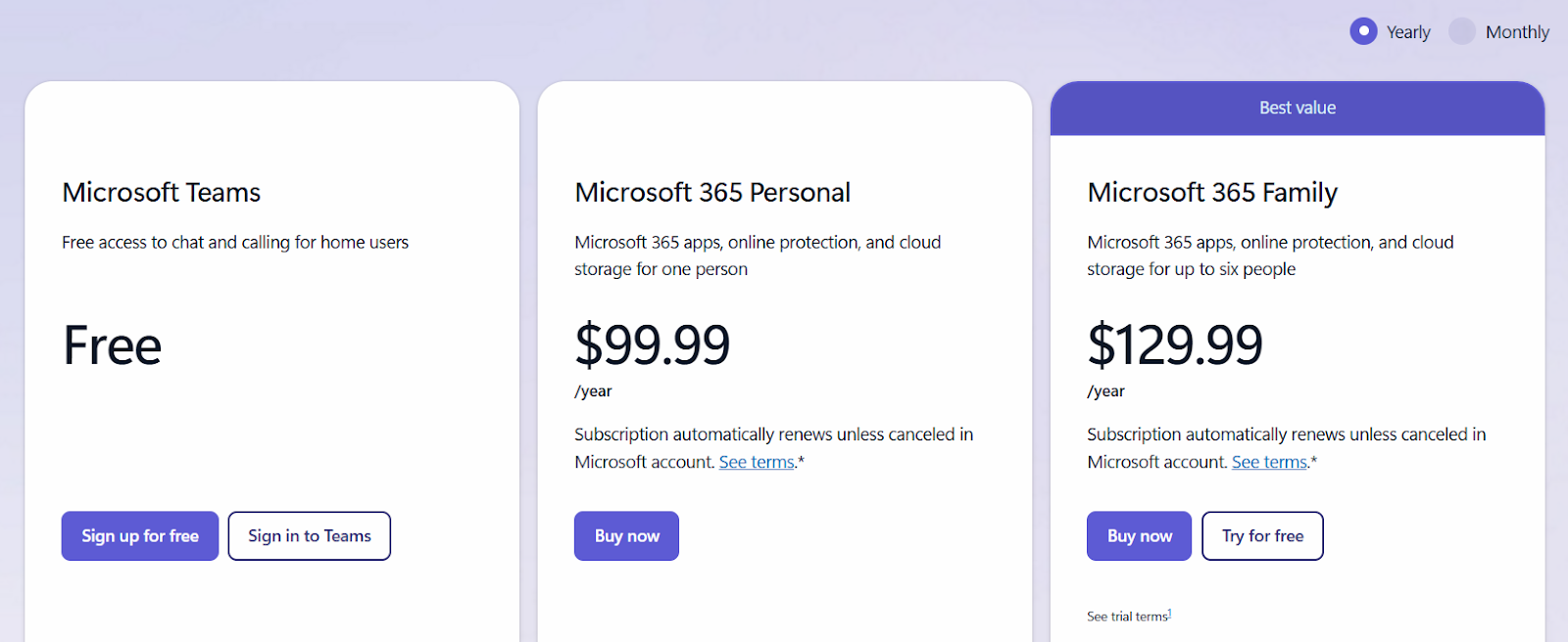 MS Teams Pricing