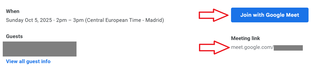 How to join a Google Meet meeting via direct link