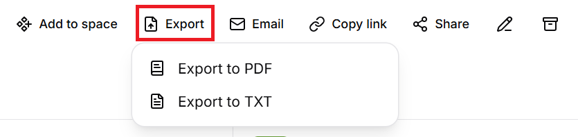 Save or Export Your Transcript on Tactiq