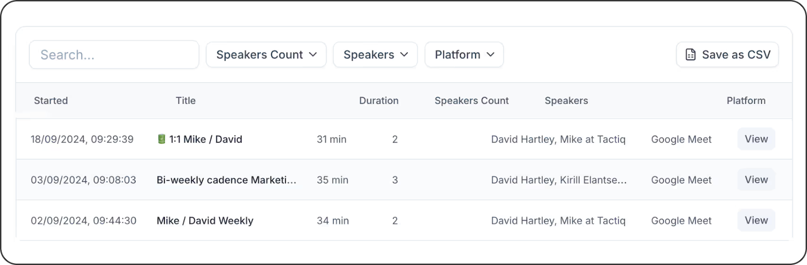 Analyze meetings and automate reports with Tactiq