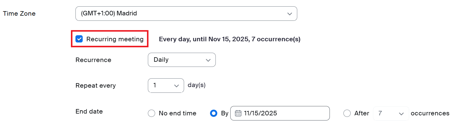 How to Create a Recurring Zoom Meeting