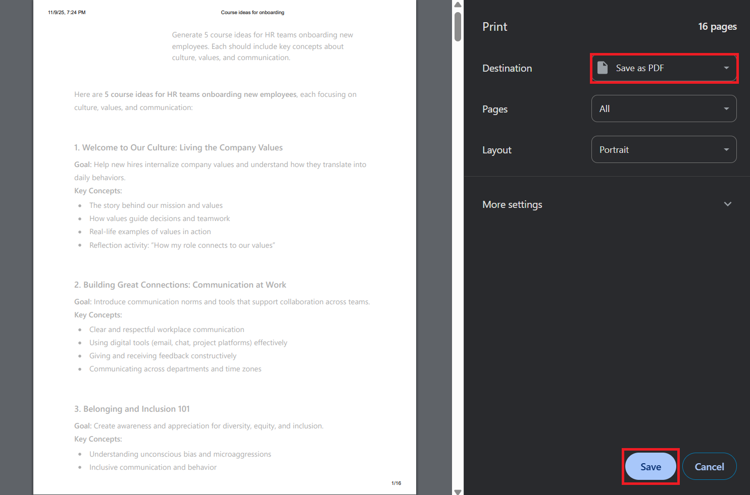 Export ChatGPT Conversation into PDF