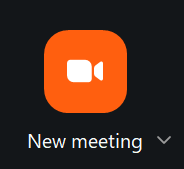 New Meeting tab on Zoom desktop