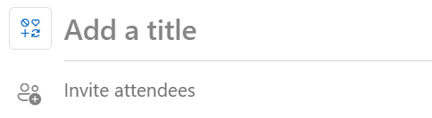 Invite attendees from Outlook