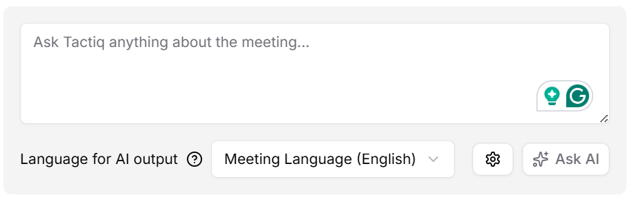 Ask AI for custom summaries