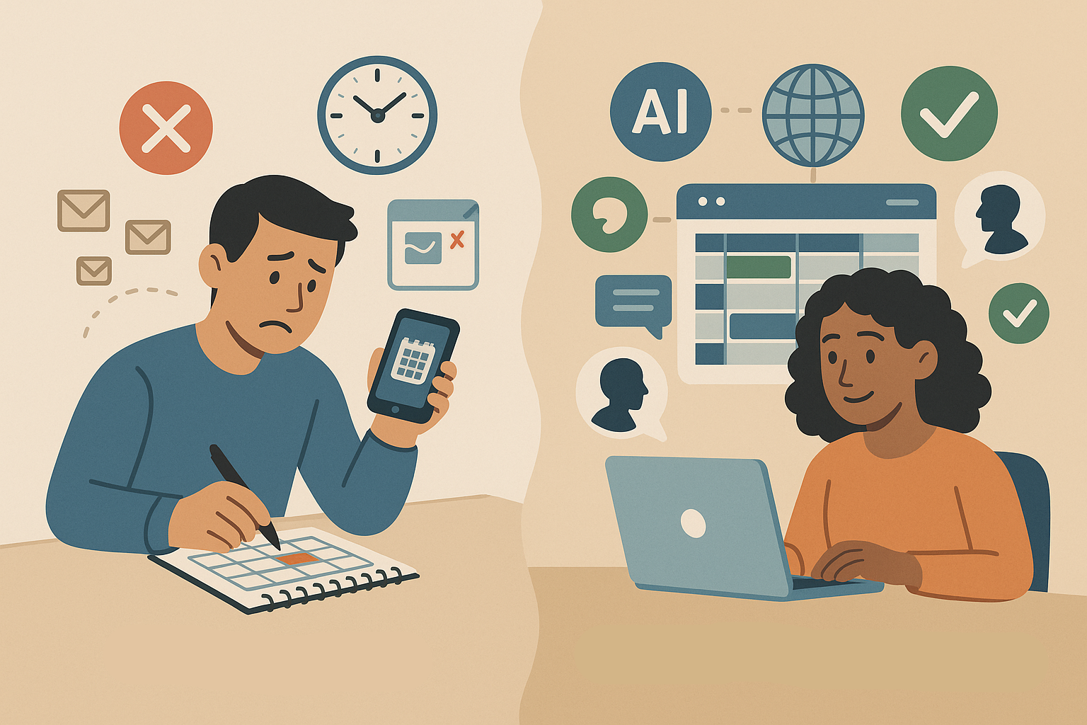 Traditional Scheduling vs Smart Scheduling