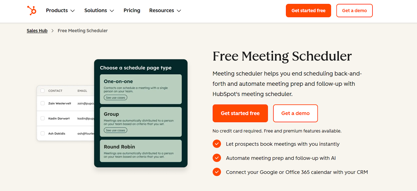 HubSpot Meetings