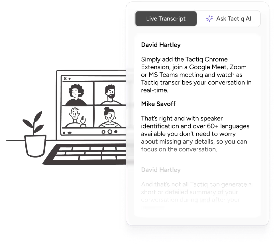 How to Use Tactiq with Your Scheduled Meetings