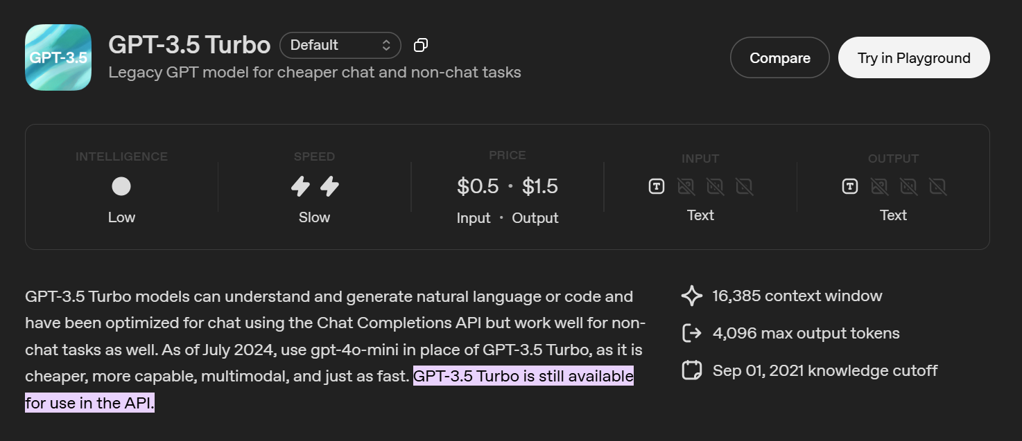 chatgpt 3 point 5 token limit