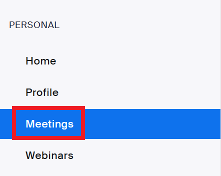 Zoom Meeting Settings