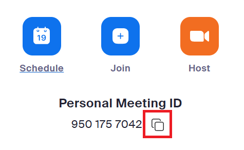 Zoom Personal Meeting ID