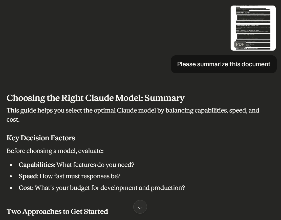 Claude for Summarization